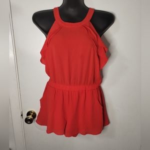 Peach Love Orange Romper Women's Size Small